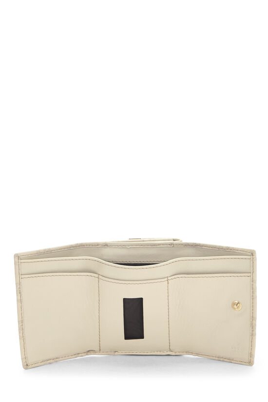 White Guccissima Compact Wallet, , large image number 3