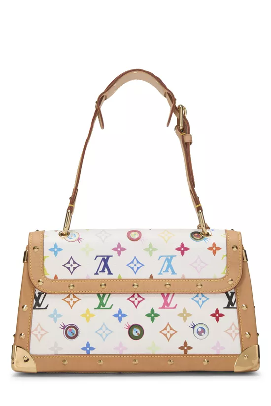 Takashi Murakami x Louis Vuitton White Monogram Multicolore Eye Need You Bag, , large image number 3