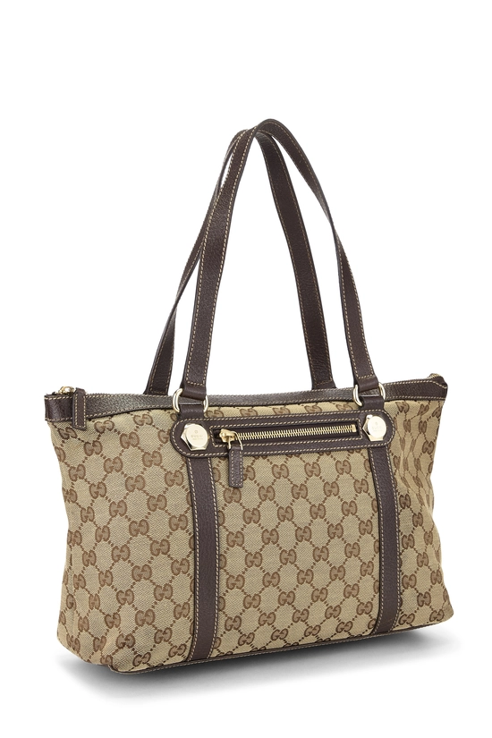 Brown Original GG Canvas Tote, , large image number 1