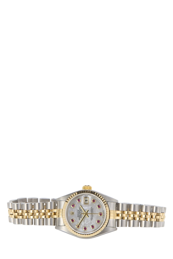 Stainless Steel Mother Of Pearl & Ruby Dial Datejust 79173 26mm, , large image number 2