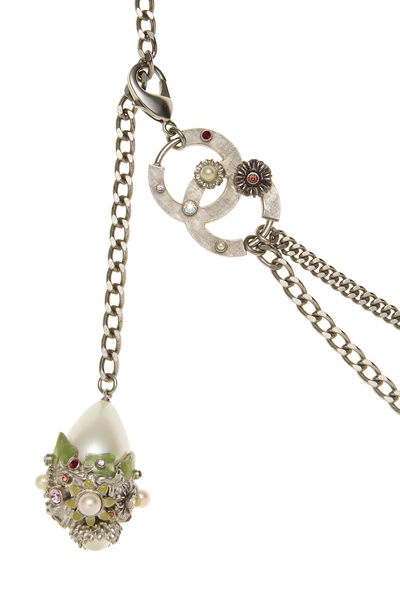 Silver 'CC' Chain Belt 2, , large