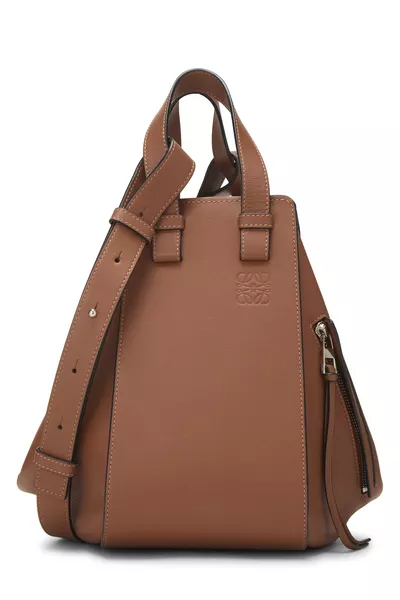 Brown Calfskin Hammock Bag Small