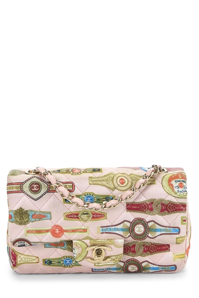 Chanel Paris-Cuba Pink Satin Half Flap Small