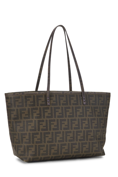 Fendi Purple Zucca Coated Canvas Roll Tote — photo 2