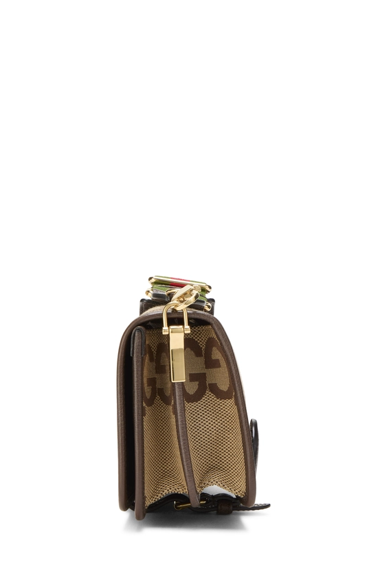Brown Jumbo GG Canvas Shoulder Bag, , large image number 2