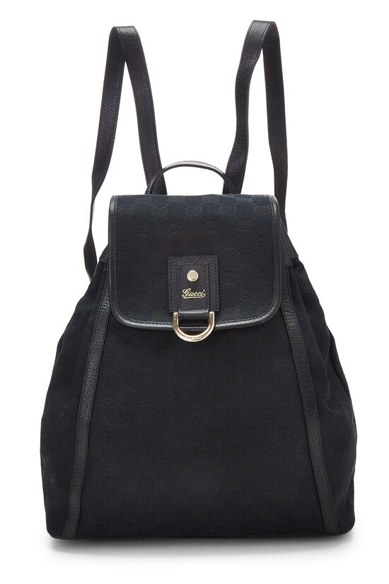 Black Original GG Canvas Abbey Backpack, , large image number 0