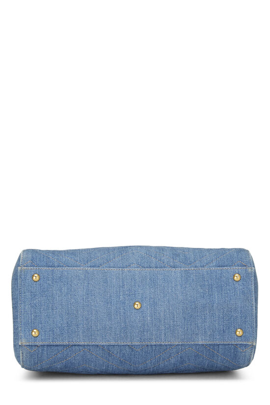 Blue Denim GG Marmont Top Handle Bag Small, , large image number 4