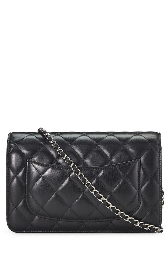 Black Quilted Lambskin Classic Wallet on Chain (WOC), , large image number 3