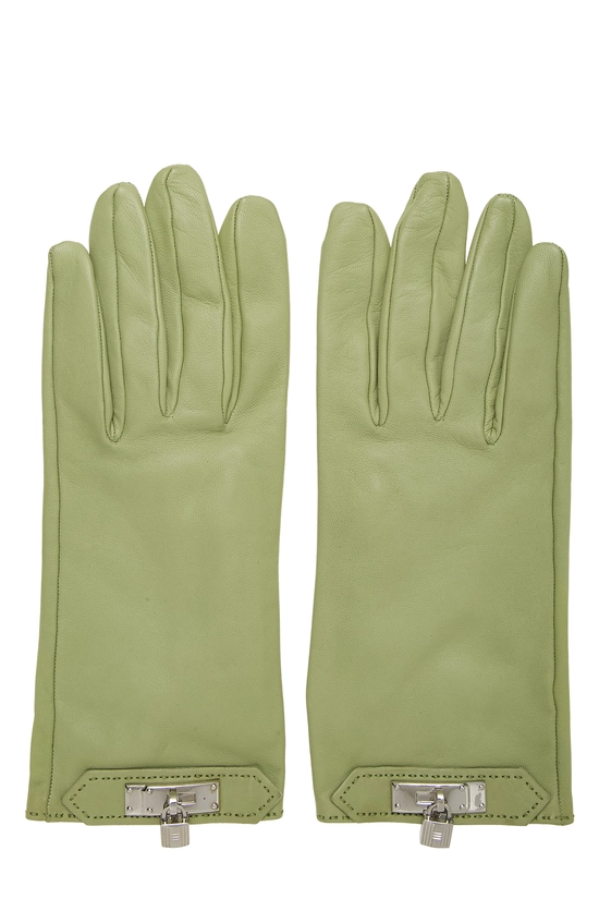 Pre-Owned Green Lambskin Gloves QGA04T1IGB002