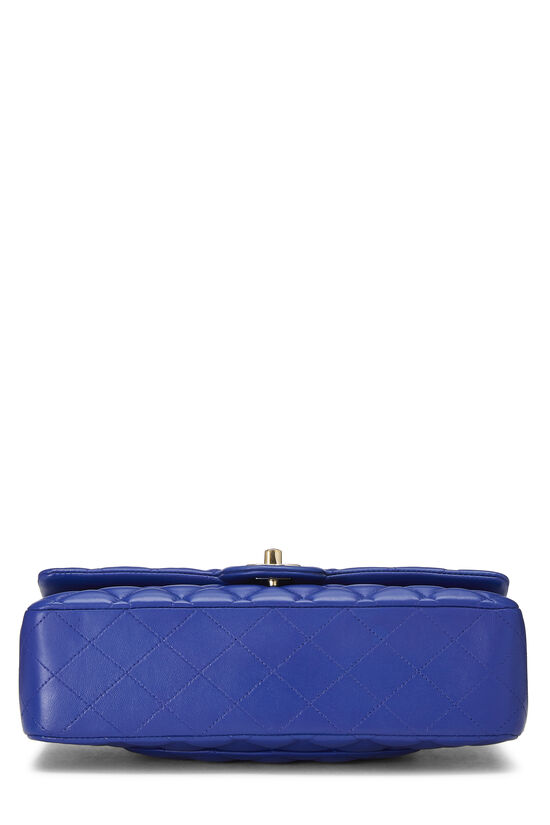 Blue Quilted Lambskin Classic Double Flap Medium, , large image number 5