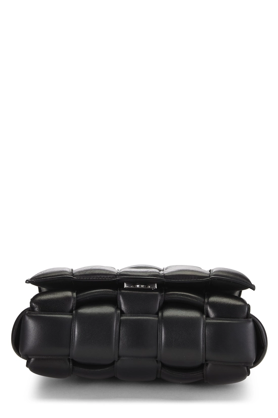 Black Maxi Intrecciato Padded Cassette, , large image number 4