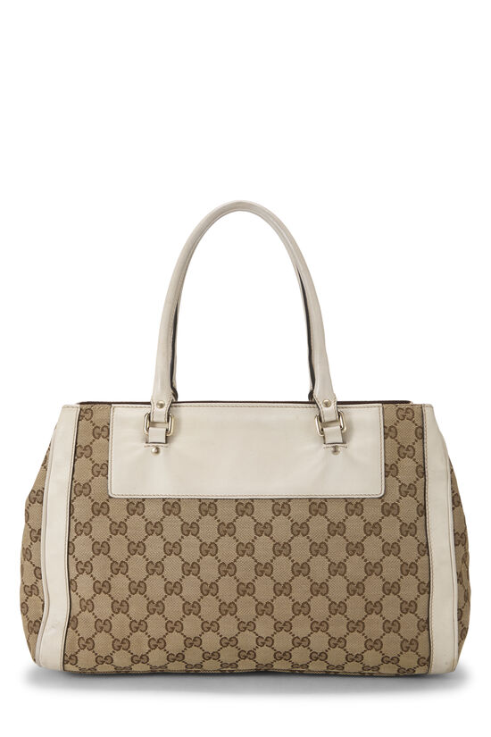White Original GG Canvas Trophy Handbag, , large image number 1
