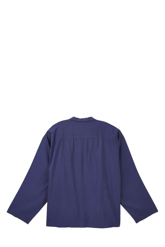 André Leon Talley Yohji Yamamoto Long Sleeve Rayon Shirt, , large image number 1