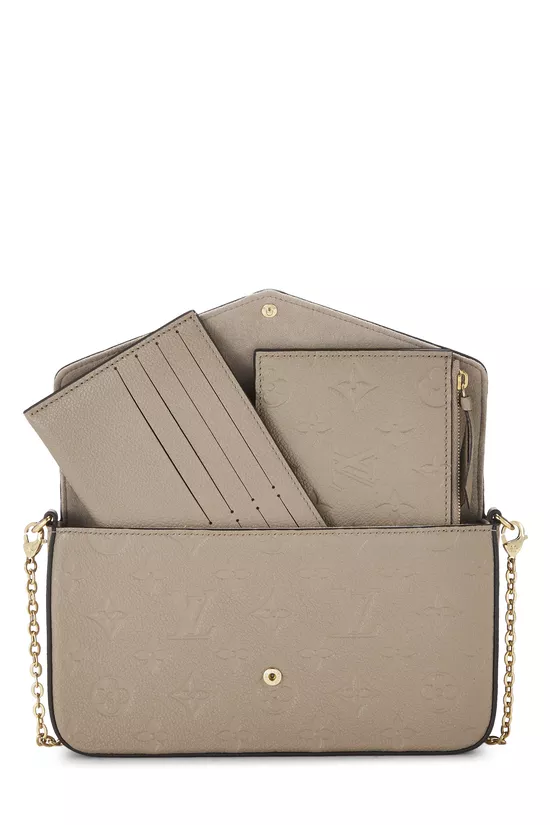 Grey Monogram Empreinte Pochette Felicie, , large image number 6