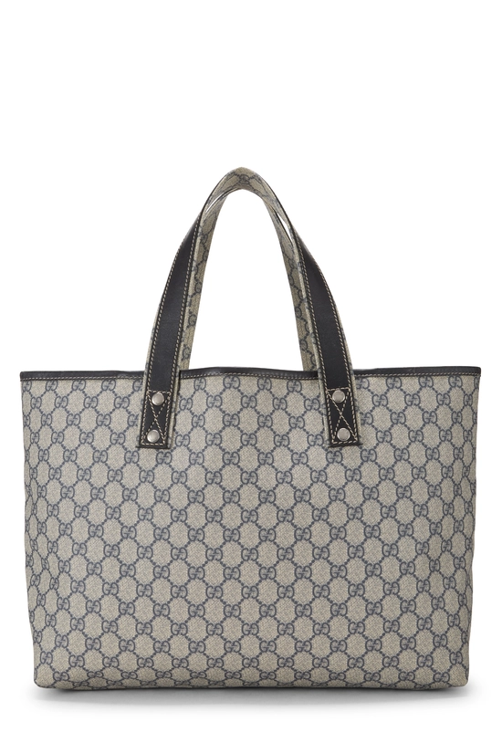 Navy GG Supreme Canvas Web Loop Tote, , large image number 3