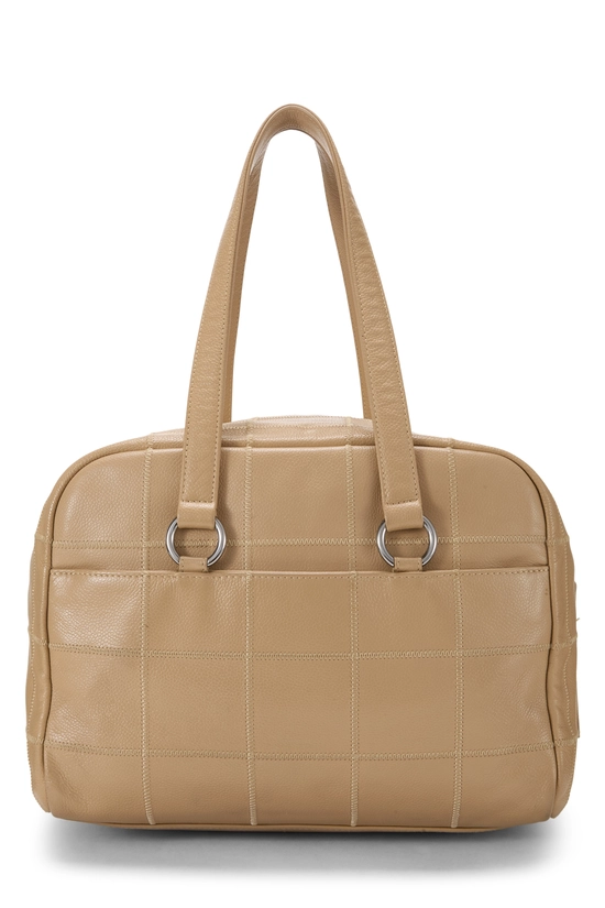 Beige Caviar Chocolate Bar Boston Bag, , large image number 3