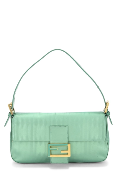 Green Leather Baguette