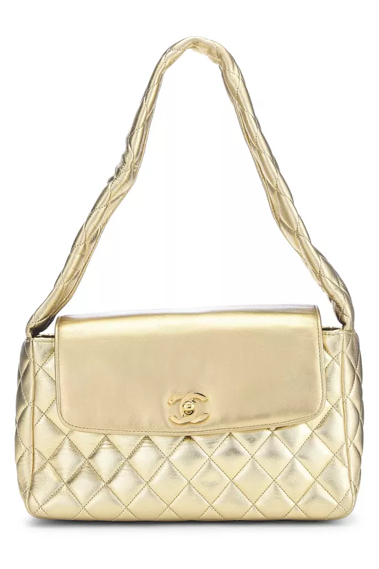 Gold Metallic Shoulder Bag, , large image number 0