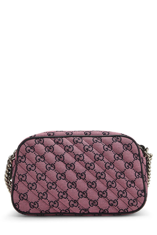 Pink GG Canvas Embroidered Marmont Crossbody Small, , large image number 4
