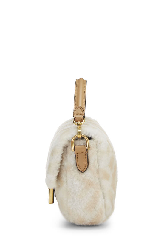 White Zucca Shearling Baguette Crossbody Mini, , large image number 4