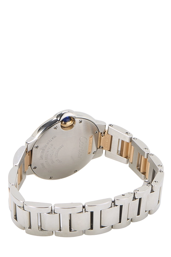 White Dial Stainless Steel Balloon Bleu de Cartier Watch 33mm, , large image number 3