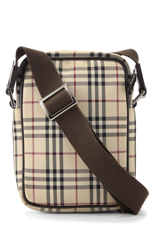 Brown Nylon House Check Vertical Camera Bag Mini, , large image number 3