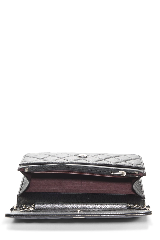 Black Caviar Classic Quilted Wallet On Chain (WOC), , large image number 5