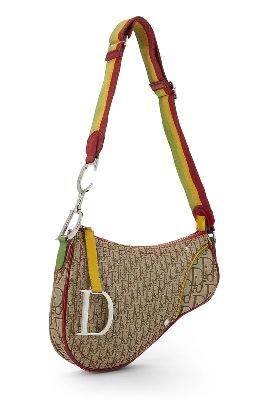 Multicolor Rasta Saddle Bag, , large image number 1