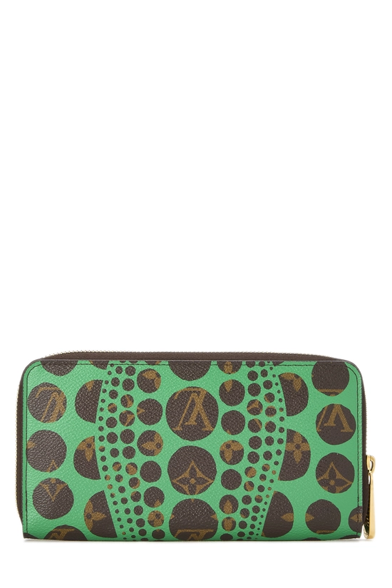 Yayoi Kusama x Louis Vuitton Green Dots Monogram Zippy Wallet, , large image number 2