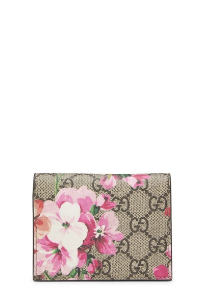 Pink GG Blooms Supreme Canvas Wallet