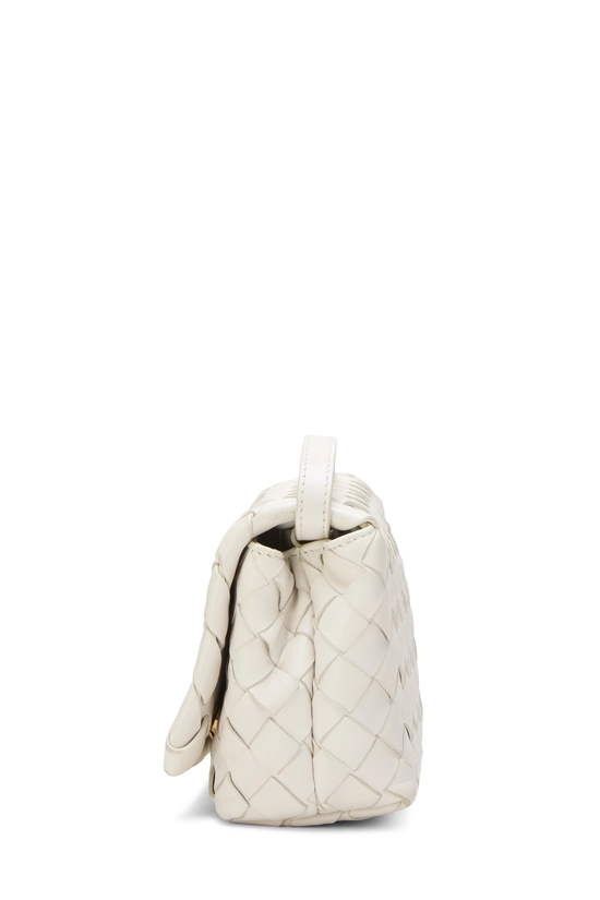 White Intrecciato Leather New Olympia Shoulder Bag Mini, , large image number 2