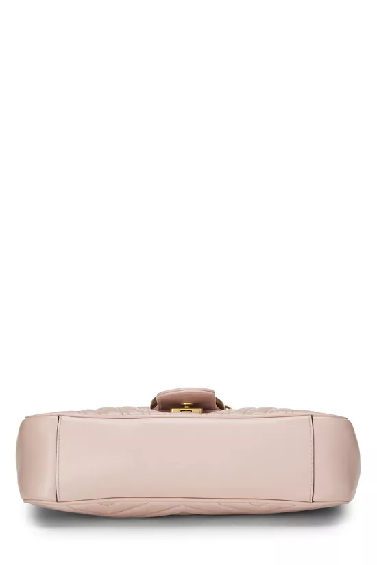 Pink Leather GG Marmont Shoulder Bag Small, , large image number 4