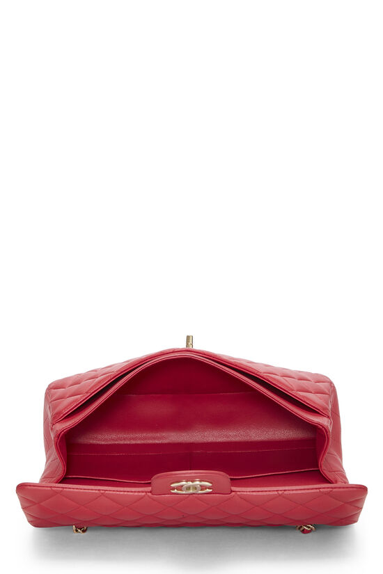 1990 Chanel Red Quilted Lambskin Vintage Mini Flap Bag at 1stDibs