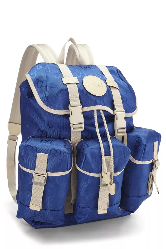Blue Nylon Off The Grid Backpack, , large image number 1