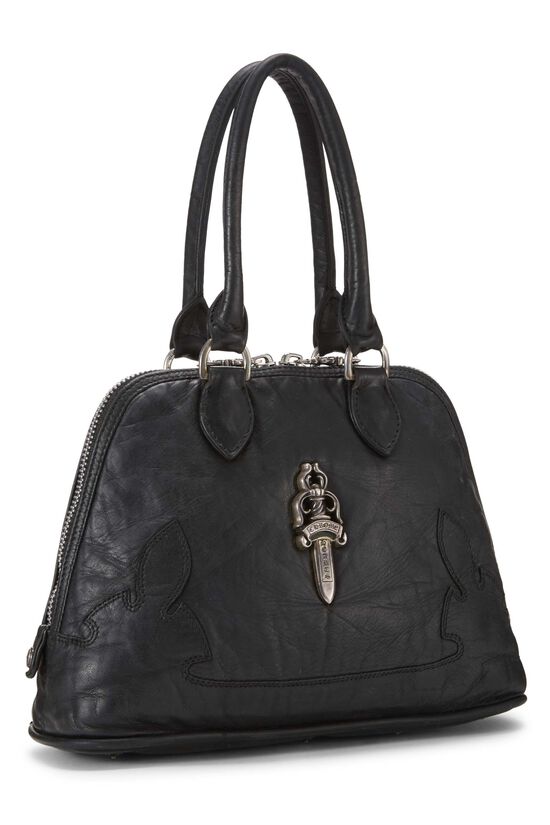 Black Leather Dagger Top Handle, , large image number 1
