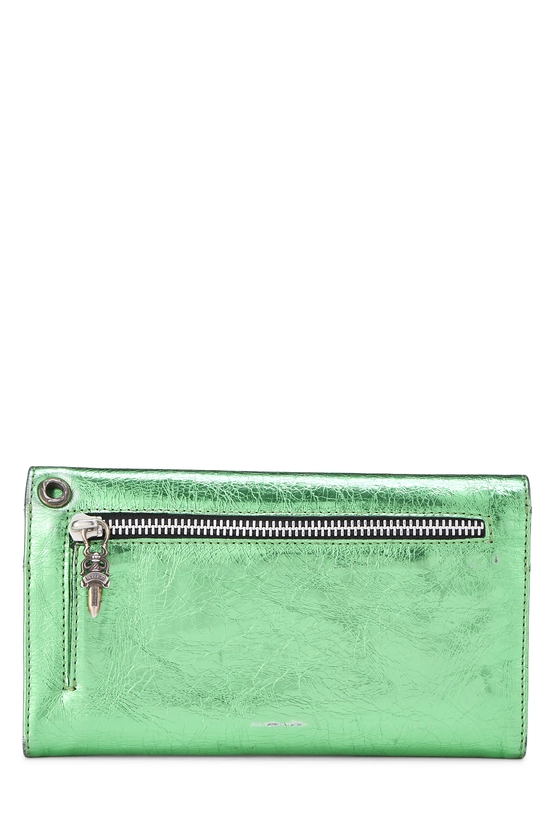 Green Leather Cross Ball Wallet, , large image number 2