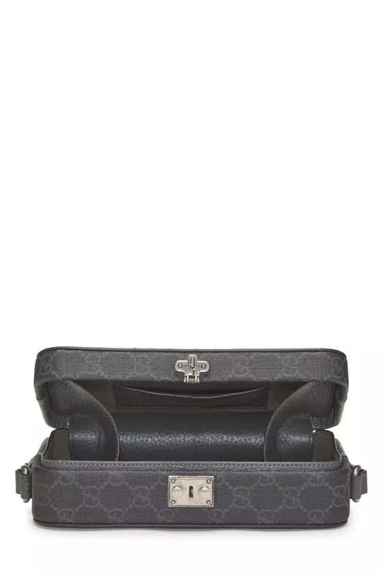 Grey GG Supreme Canvas Padlock Crossbody Bag, , large image number 5