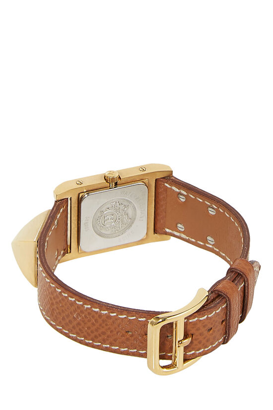Brown Courchevel & Gold Medor Watch, , large image number 2