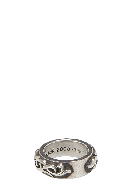 Sterling Silver Double Narrow Vine Band Ring, , large image number 4