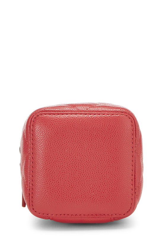 Red Quilted Caviar Jewelry Case, , large image number 3