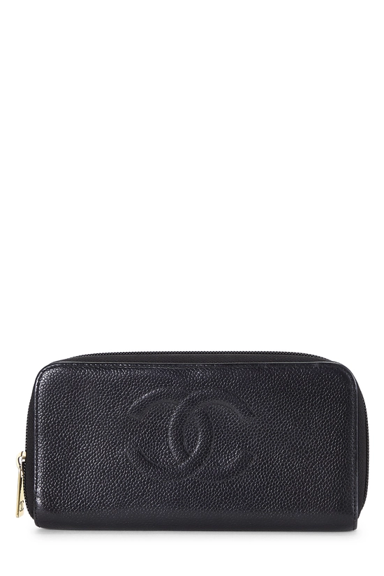 Black Caviar 'CC' Zip Around Wallet, , large image number 0