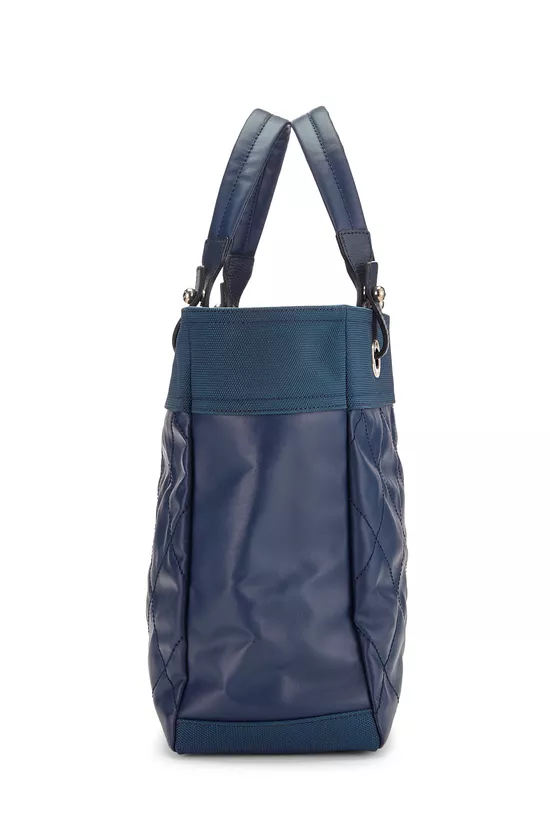 Navy Quilted Paris Biarritz Tote, , large image number 2