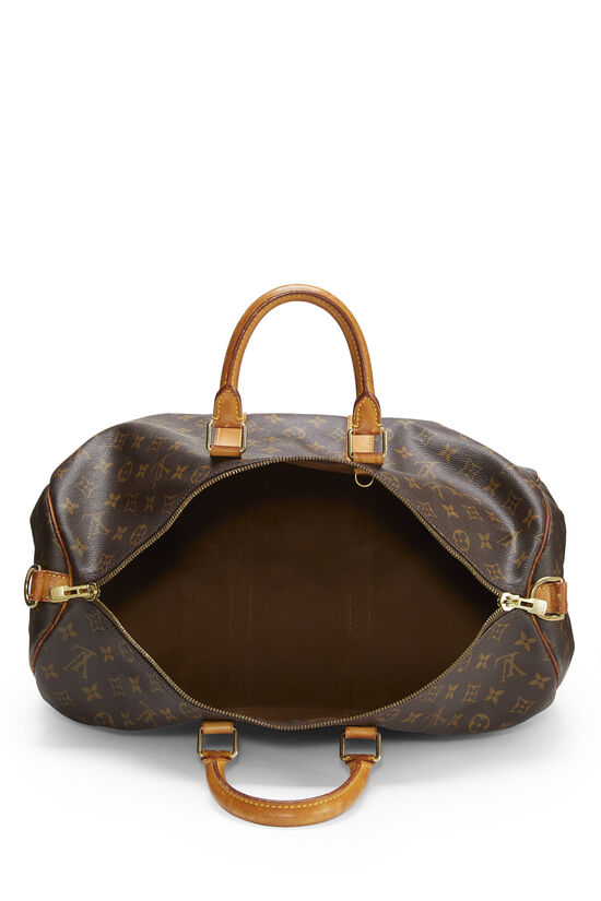 Brown Louis Vuitton Monogram Keepall Bandouliere 45 Travel Bag