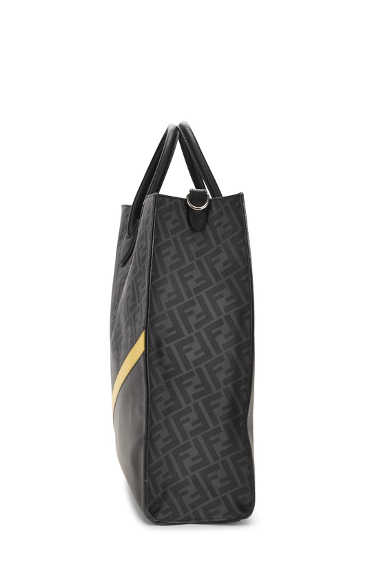 Black Zucca Coated Canvas Vertical Tote Large, , large image number 2