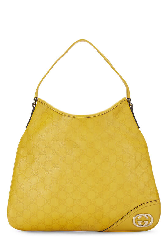 Yelllow Guccissima Leather Britt Hobo , , large image number 0