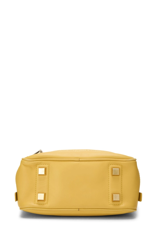 Yellow Leather Flight Paname Takeoff Bag, , large image number 4