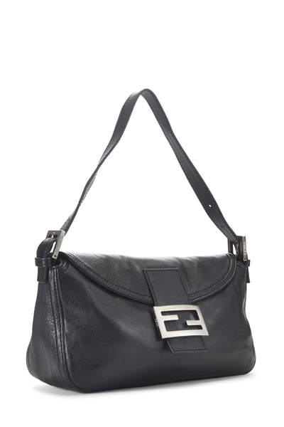 Fendi Black Leather Baguette — photo 2