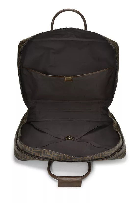 Brown Coated Canvas Zucca Weekender Large, , large image number 5