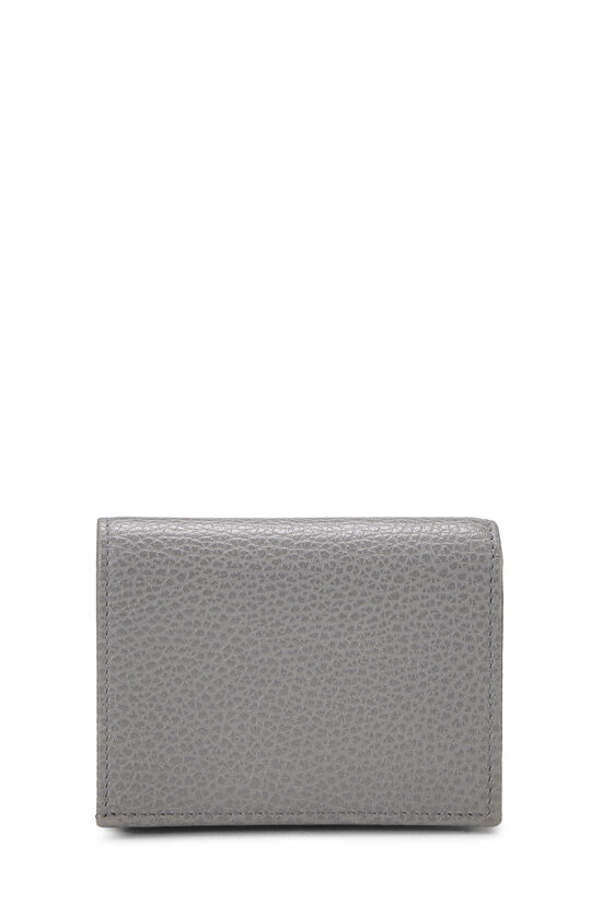 Grey Leather GG Card Case, , large image number 2