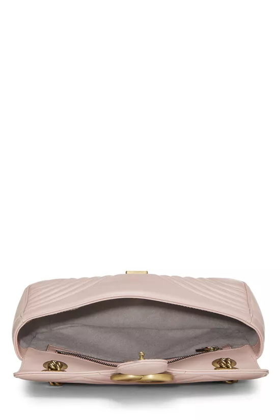 Pink Leather GG Marmont Shoulder Bag Small, , large image number 5